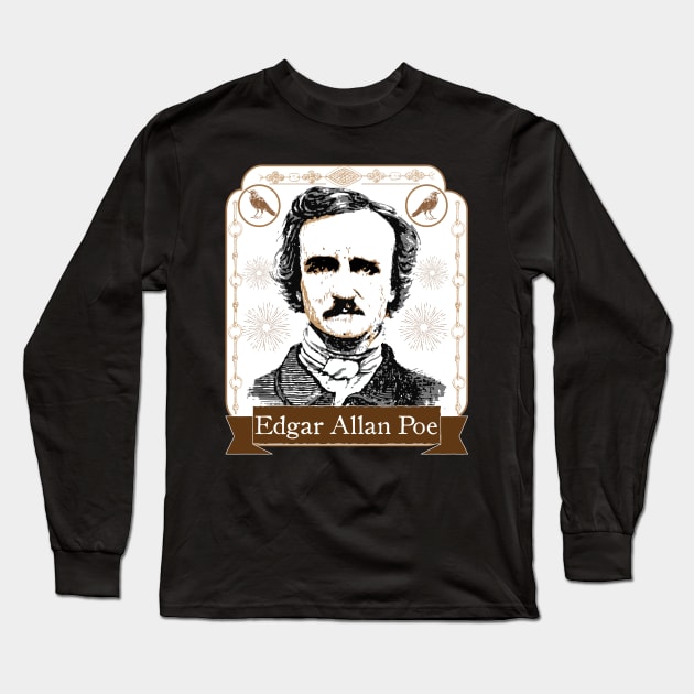 EDGAR  ALAN  POE Long Sleeve T-Shirt by theanomalius_merch